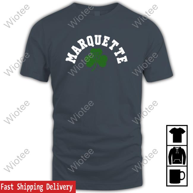 Marquette Spirit Marquette Shamrock Shirts Official Marquette Spirit Marquette Shamrock T-Shirt