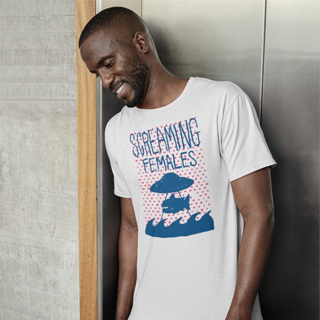 Screaming Females Merch Store Shark UFO T-Shirt