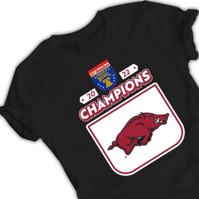 2022 Champions Autozone Liberty Bowl Arkansas Hoodie 2022 Champions Autozone Liberty Bowl Arkansas Classic Shirt