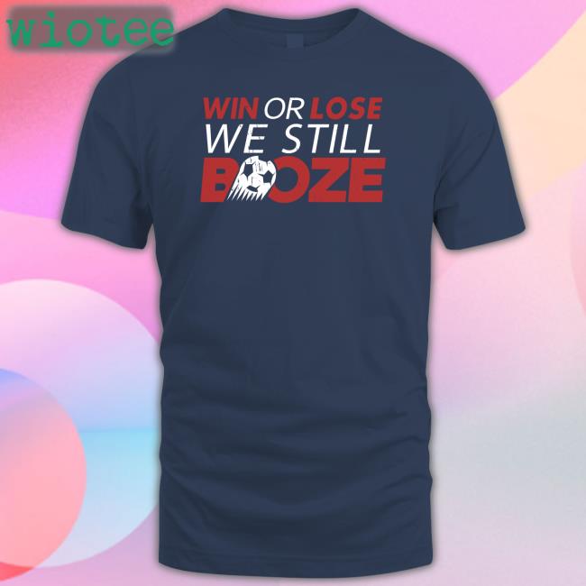 Barstool Sports Win Or Lose We Still Boze Long Sleeve Shirt Navy