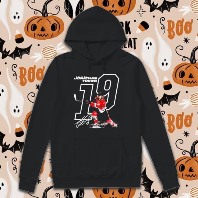 Jonathan Toews 19 Signature Chicago Blackhawks Long Sleeve Shirt Jonathan Toews 19 Signature Chicago Blackhawks Hoodie