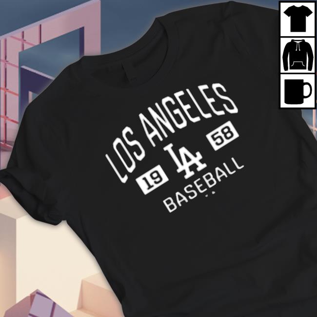 Premium Los Angeles Dodgers Colorblock Est 1958 Tee Shirt