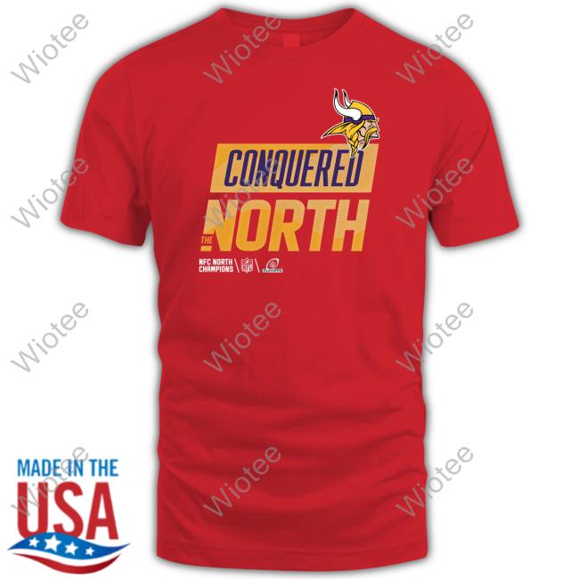 Minnesota Vikings Conquered The North T Shirts Minnesota Vikings Conquered The North T Shirt 2022 Nfc North Champs Brian Asamoah Ii