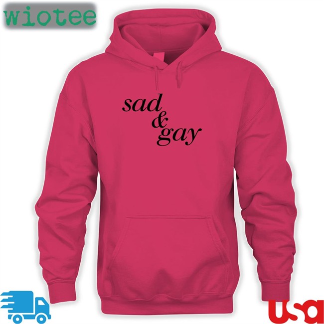 Sad & Gay Tee Shirt Weird Thrift Store Shirts