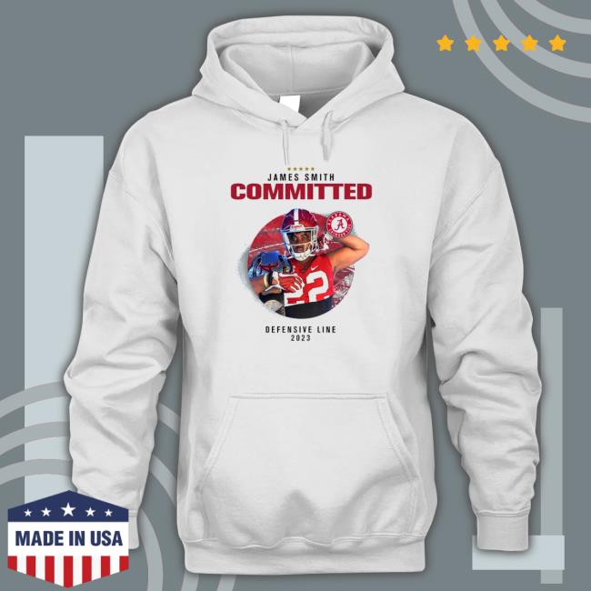 Alabama Crimson Tide James Smith Committed Defensive Line 2023 Tee Shirts