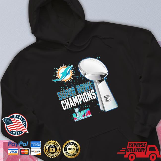 Miami Dolphins Super Bowl Lvii 2023 Champions Crewneck Sweatshirt Miami Dolphins Super Bowl Lvii 2023 Champions Sweatshirt