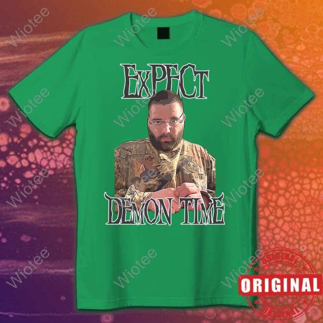 Barstool Sports Merch Expect Demon Time Shirts Jersey Jerry Expect Demon Time Tee White