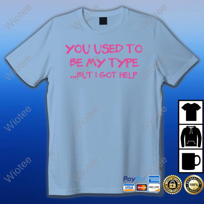 Official You Used To Be My Type But I Got Help Tee Shirt