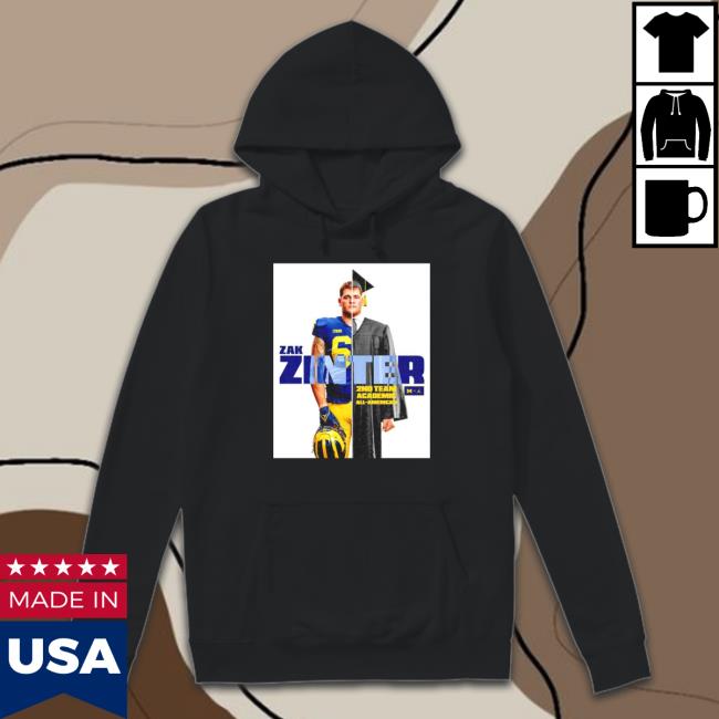 Zak Zinter 2nd team academic all-American Shirt 2022 Zak Zinter 2nd team academic all-American Hoodies