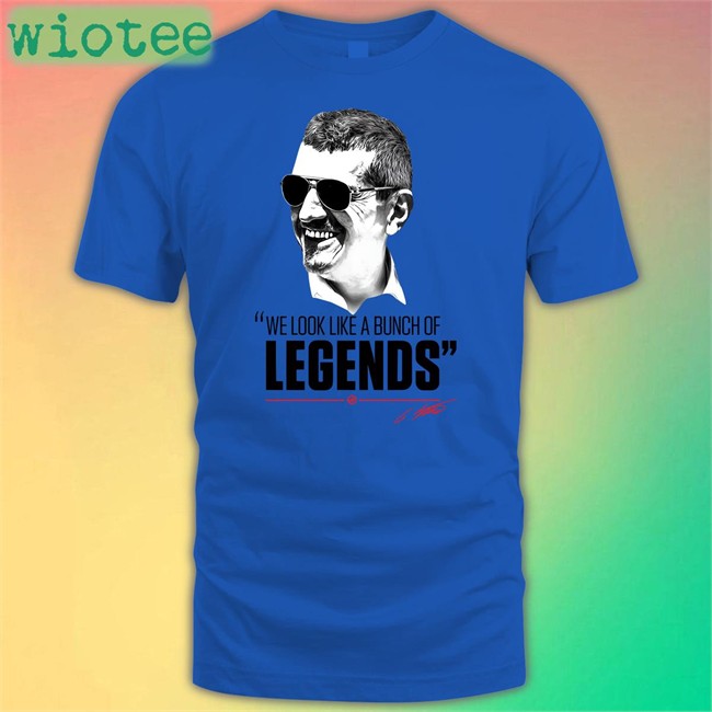 Guenther Steiner We Look Like A Bunch Of Legends V Neck T Shirt Haas F1 Team ESPN F1