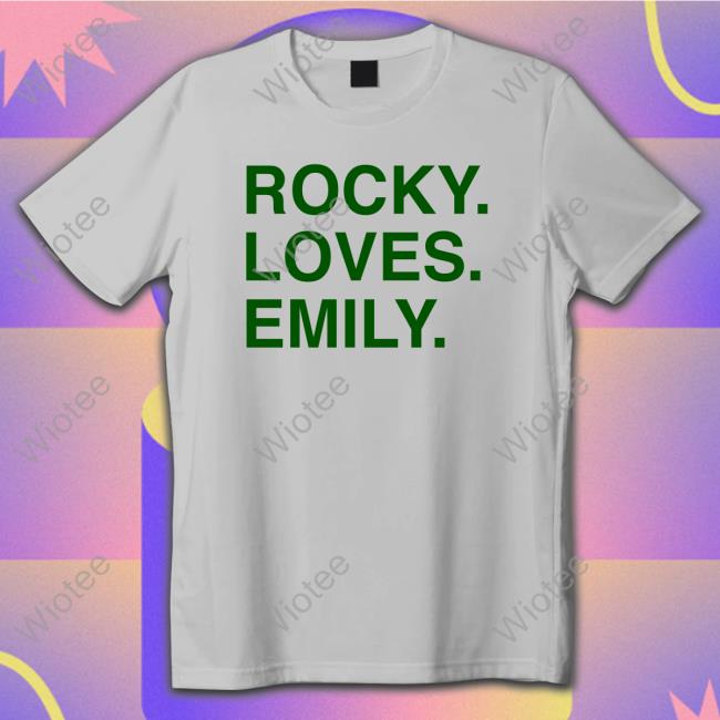 Obvious Shirts Rocky Loves Emily Long Sleeve T Shirt