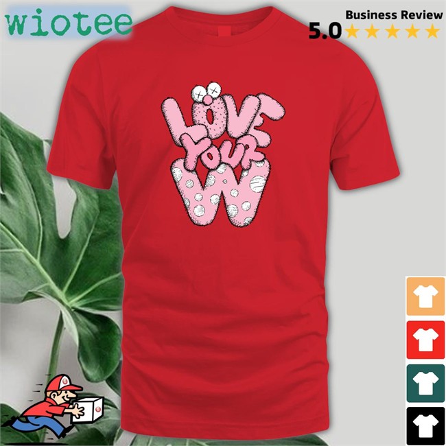 Love Your W Long Sleeve Tee White Thehobiprint Love Your W Tees White Thehobiprint