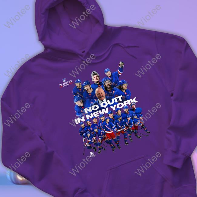 Official Madison Square Garden Shop No Quit In New York Rangers 2023 Playoff T Shirt Official Madison Square Garden Shop Rangers 22-23 Playoff Team Photo T-Shirt