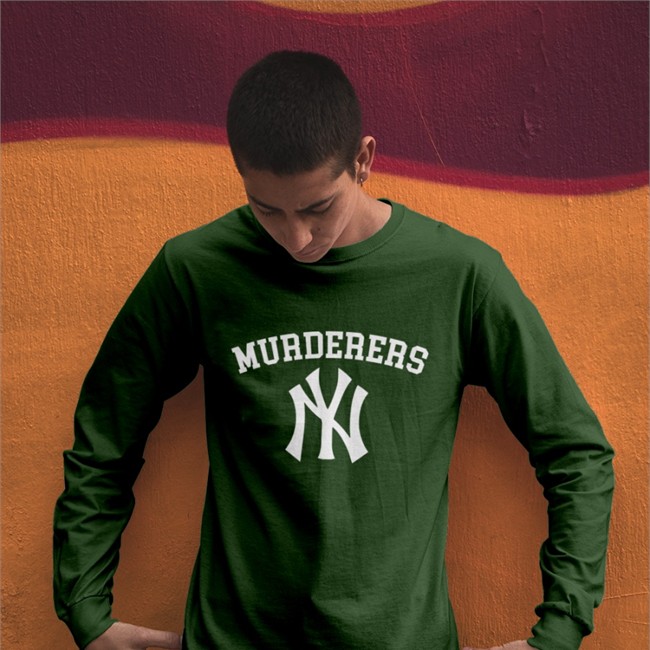 Murderers Shirts Black Laurieggoo Murderers Long Sleeve Overfit Logo