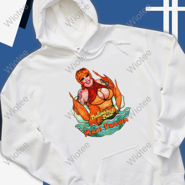 Nordacious Merch Ballina's Best Maxi Prawn T Shirt Maxi Shield