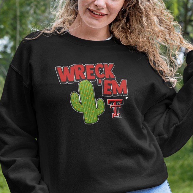 Wreck 'Em Cactus Shirt Texas Tech Football Wreck 'Em Cactus Shirt Breakingt Merch