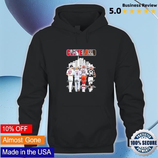 Cleveland Skyline Sports Team Players Signatures Long Sleeve T Shirt Cleveland Skyline Sports Team Players Signatures Long Sleeve Tee