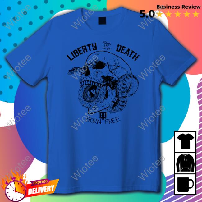 Official Bunker Branding Merch Liberty Or Death 2.0 T Shirt