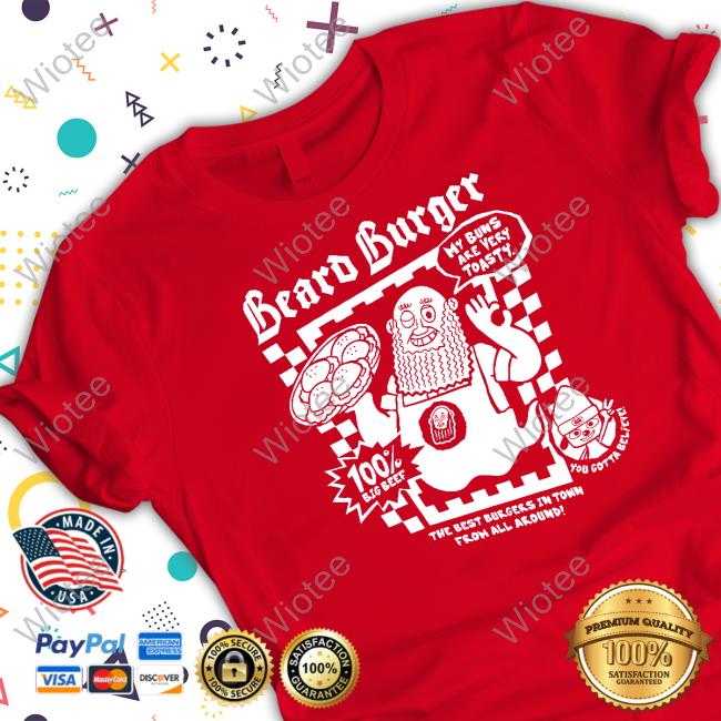The Yetee Toasty Buns Beard Burger Sweatshirt Wario64