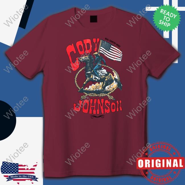 Cody Johnson Real Country Music Rodeo Tee Shirt Cody Johnson Real Country Music Shirts