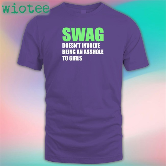 Weird Thrift Store Shirts Swag Doesn't Involve Being An Asshole To Girls Hooded Sweatshirt