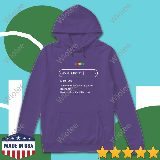 Tomb Jesus Christ Error 003 Hooded Sweatshirt