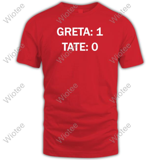Official Greta 1 Tate 0 Shirt Raygun Shop Greta 1 Tate 0 Shirt Christopher Pepper