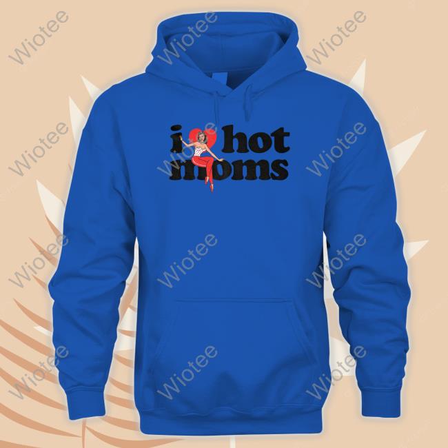 I Heart Hot Moms Swing White Tee Shirt