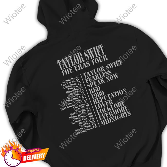Taylor Swift The Eras Tour Black Shirt Eras Tour Tee Shirts
