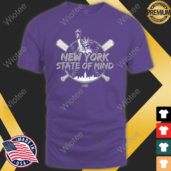 New York State of Mind New York Baseball Smack Shirt New York State of Mind New York Baseball Smack T-Shirt