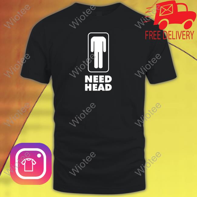 Need Head Black T Shirts