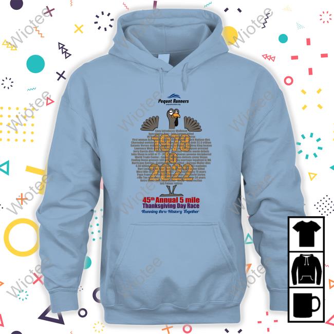 Pequot Runners Turkey Trot Shirt White Pequot Runners Turkey Trot Tee