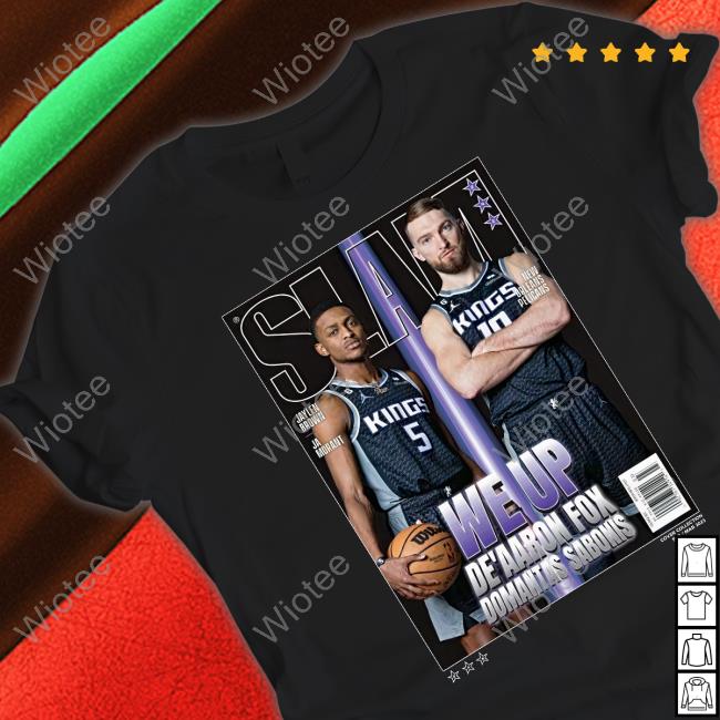 We Up De’Aaron Fox And Domantas Sabonis Cover Slam 242 Hoodie