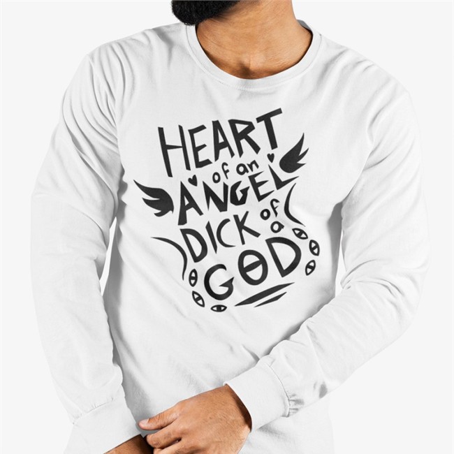 Heart Of An Angel Dick Of A God T Shirt