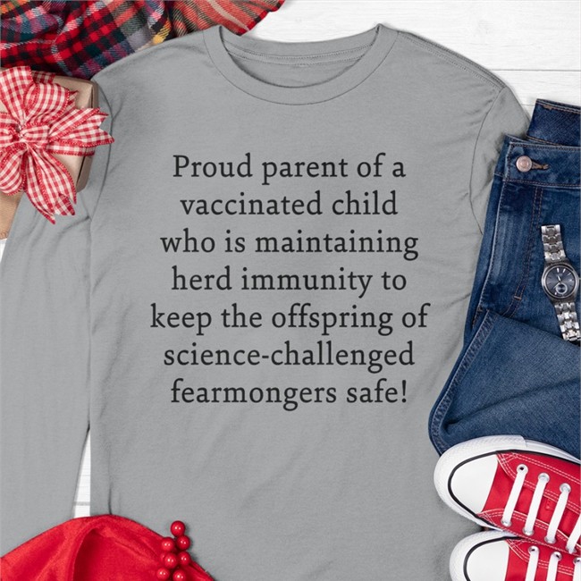 Boomer Core Merch Proud Parent Of A Vaccinated Child Who Is Maintaining Tee Shirt