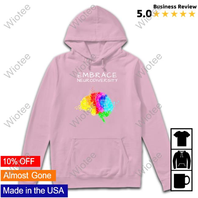 Official White Embrace Neurodiversity Sweatshirt Official White Embrace Neurodiversity Hoodie