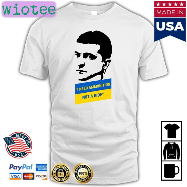 Saint Javelin Shop I Need Ammunition President Zelensky Shirt Natalia Antonova
