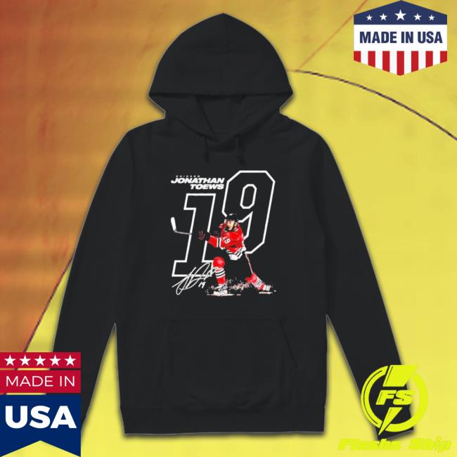 Jonathan Toews 19 Signature Chicago Blackhawks Long Sleeve Shirt Jonathan Toews 19 Signature Chicago Blackhawks T-Shirt