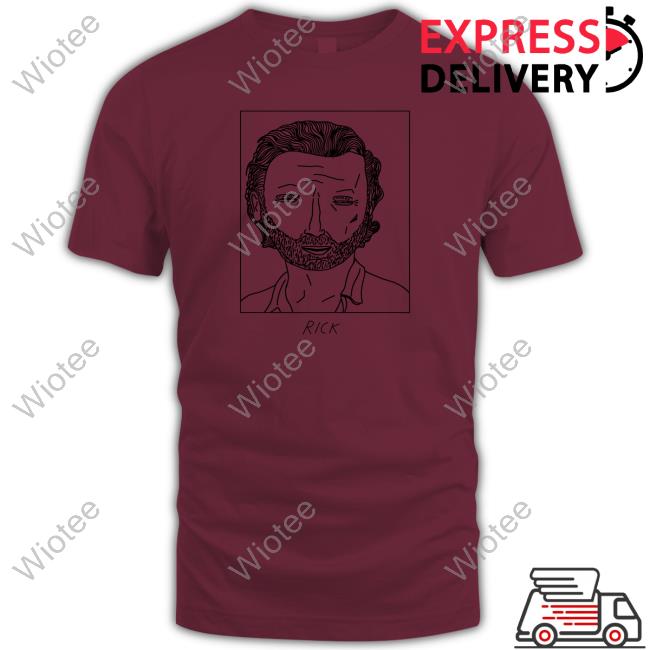 Badly Drawn Rick Grimes Walking Dead Shirt Badly Drawn Rick Grimes Walking Dead Sweatshirt