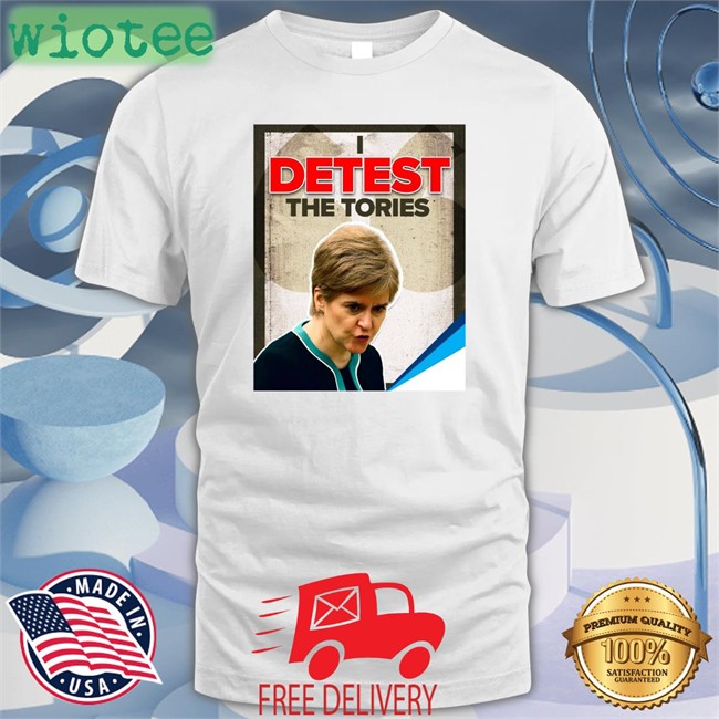 Janey Godley Detest The Tories Baseball Sleeve Tee Tracey