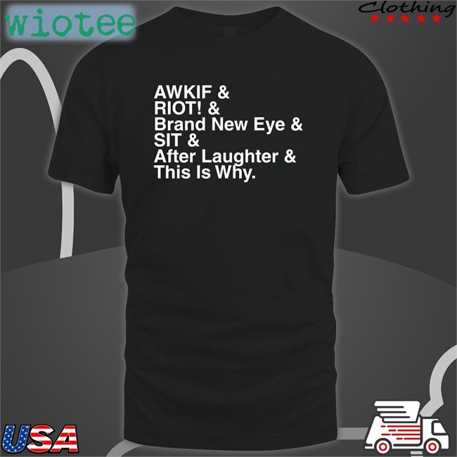 Awkif Riot Brand New Eye Long Sleeve Tee Paramore