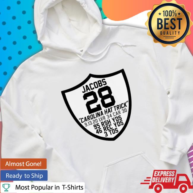 Carolina Hat Trick Josh Jacobs 28 Design Crewneck Sweatshirt Carolina Hat Trick Josh Jacobs 28 Design Shirts