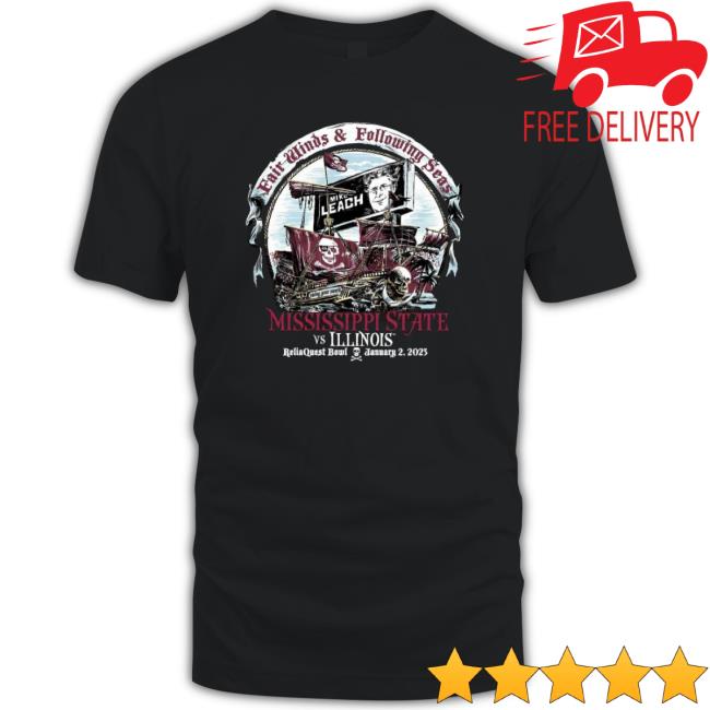 Msu Vs Illinois Football Mike Leach Fair Winds And Following Seas Reliaquest Bowl 2023 Long Sleeve Shirt