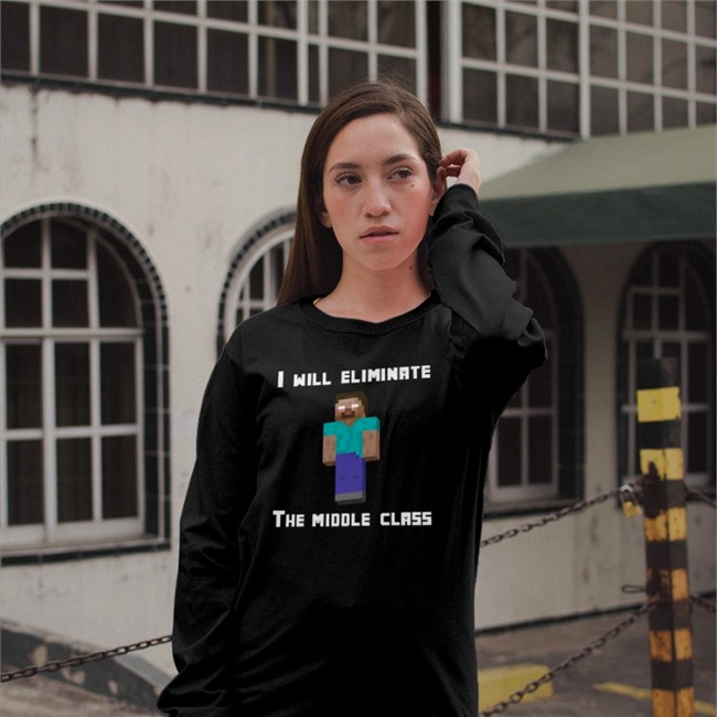 I Will Eliminate The Middle Class Herobrine T Shirt