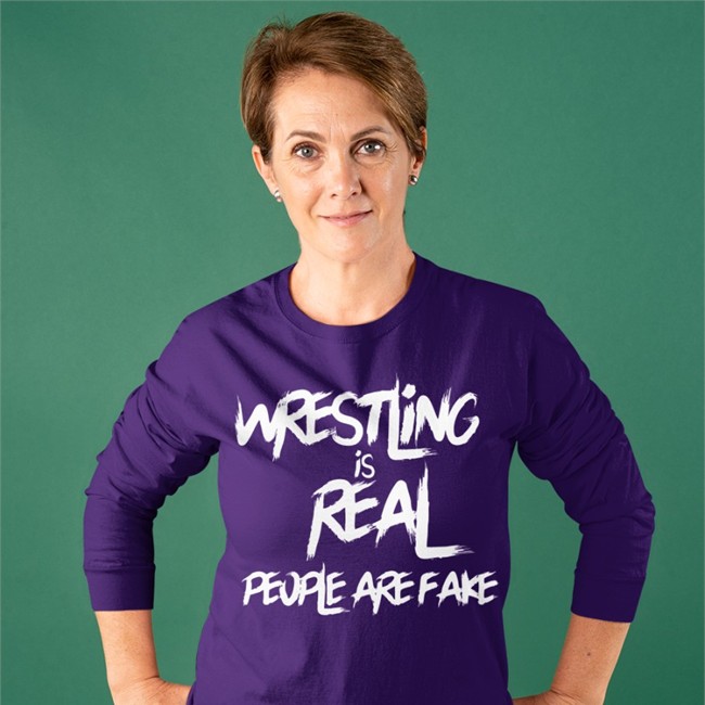 Wrestling Is Real People Are Fake T Shirts Brittni Sacco Wrestling Is Real People Are Fake Shirts