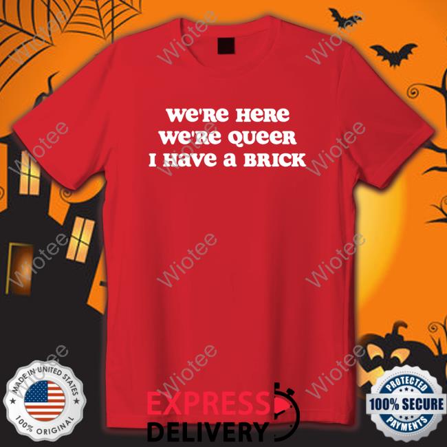 We're Here We're Queer I Have A Brick Long Sleeve