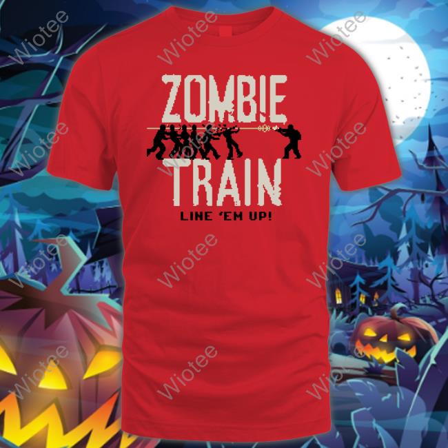Call Of Duty Merch Zombie Train Line Em Up Tee Shirt Official Zombie Train Line Em Up T-Shirt