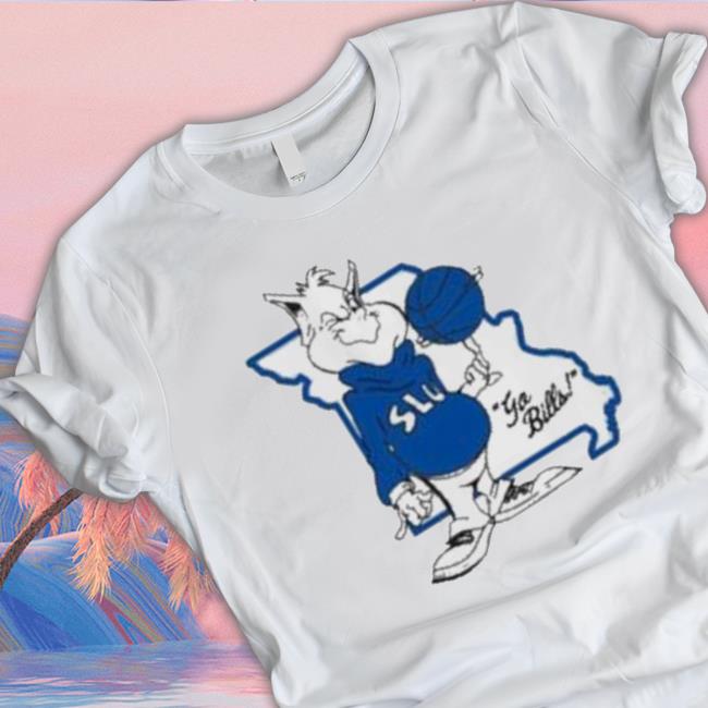 Go Bills Saint Louis Billikens Basketball Mascot And Map 2023 Tee Shirt