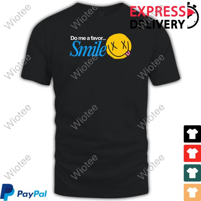 Bobby Mares Do Me A Favor Smile Black Hooded Sweatshirt
