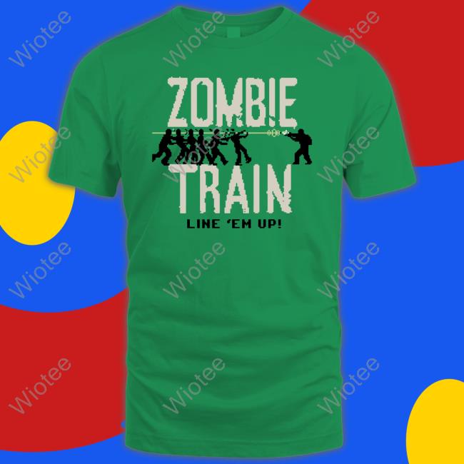 Call Of Duty Merch Zombie Train Line Em Up Tee Shirt Official Zombie Train Line Em Up T Shirt